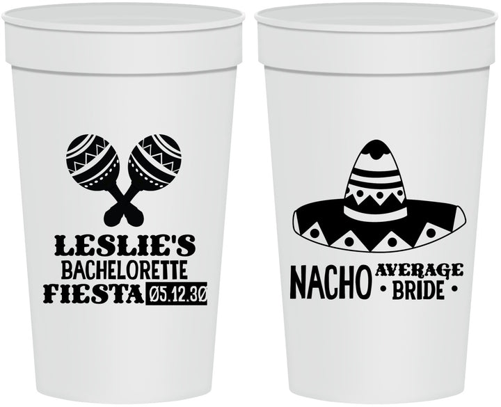 Personalized Bachelorette 32 oz Stadium Cups - Nacho Average Bride | 60007