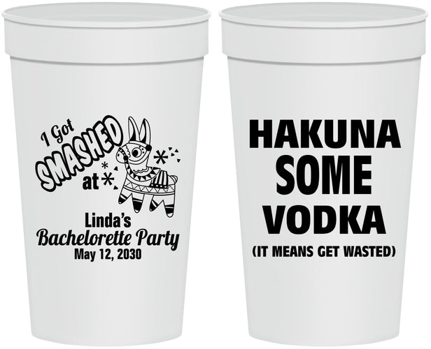 Personalized Bachelorette 32 oz Stadium Cups - Mexico Fiesta | 60008