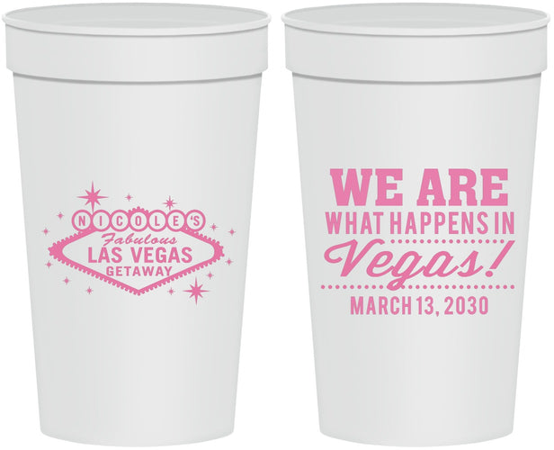 Personalized Bachelorette 32 oz Stadium Cups - Las Vegas | 60029