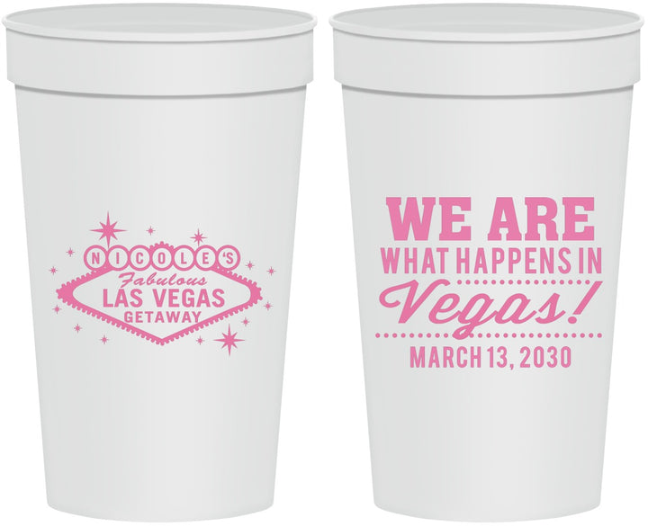 Personalized Bachelorette 32 oz Stadium Cups - Las Vegas | 60029