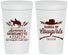 Personalized Bachelorette 32 oz Stadium Cups - Saddle Up Cowgirls | 60045