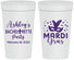 Personalized Bachelorette 32 oz Stadium Cups - Mardi Gras | 60060