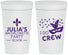 Personalized Bachelorette 32 oz Stadium Cups - Mardi Gras I Do Crew | 60063