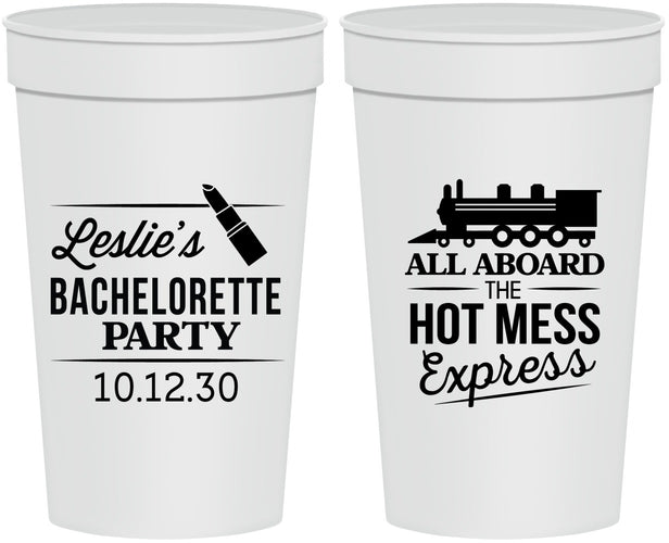Personalized Bachelorette 32 oz Stadium Cups - Hot Mess Express | 60075