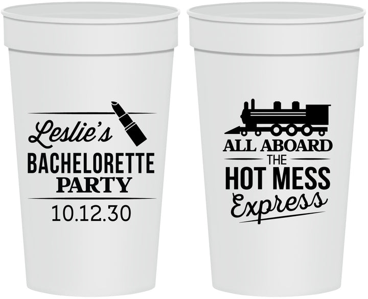 Personalized Bachelorette 32 oz Stadium Cups - Hot Mess Express | 60075