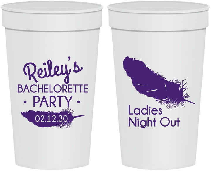 Personalized Bachelorette 32 oz Stadium Cups - Ladies Night Out | 60087