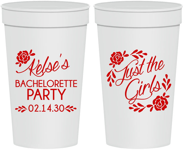 Personalized Bachelorette 32 oz Stadium Cups - Just The Girls | 60089