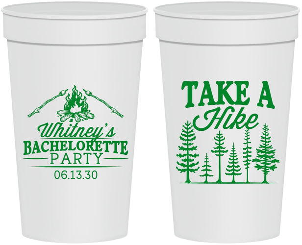Personalized Bachelorette 32 oz Stadium Cups - Camping | 60098