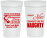Personalized Bachelorette 32 oz Stadium Cups - Nice Tonight Naughty | 60112