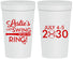Personalized Bachelorette 32 oz Stadium Cups - Last Swing Before Ring | 60128