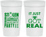 Personalized Bachelorette 32 oz Stadium Cups - Just Got Real | 60141
