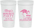 Personalized Bachelorette 32 oz Stadium Cups - Lets Get Flocked Up | 60143