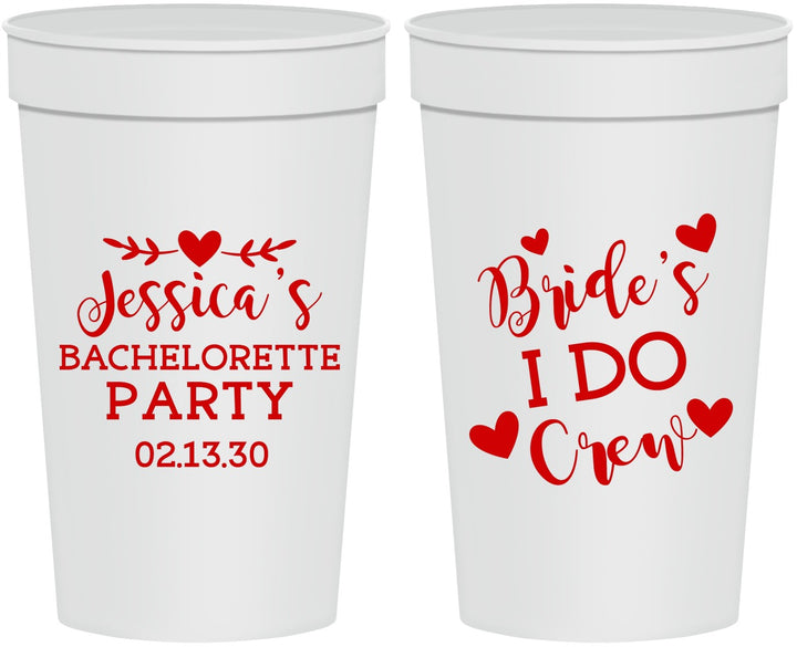 Personalized Bachelorette 32 oz Stadium Cups - Brides I Do Crew | 60159