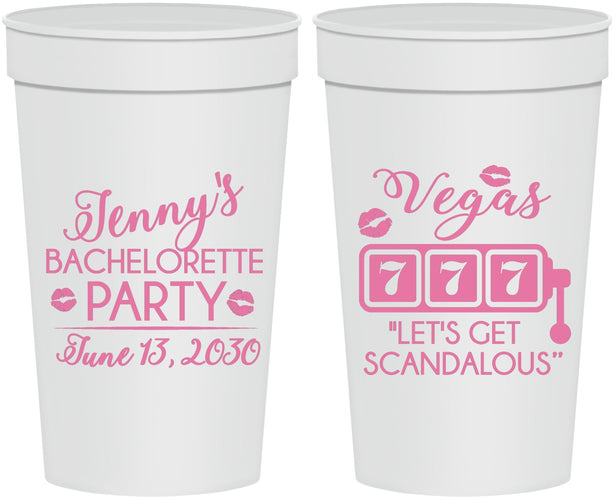 Personalized Bachelorette 32 oz Stadium Cups - Las Vegas | 60170