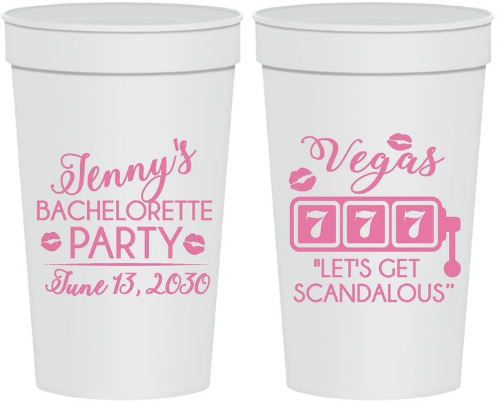 Personalized Bachelorette 32 oz Stadium Cups - Las Vegas | 60170