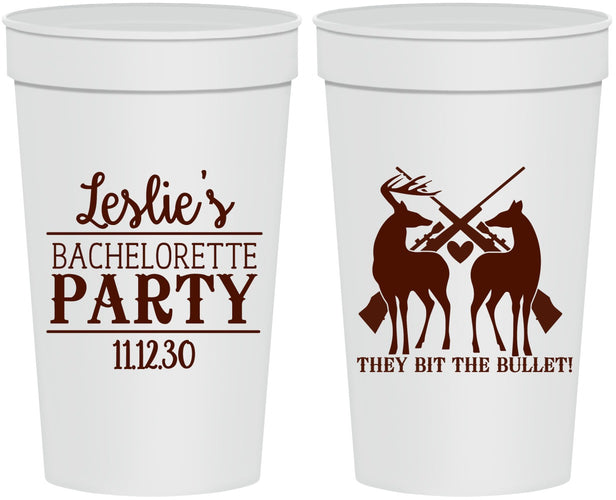 Personalized Bachelorette 32 oz Stadium Cups - Hunting | 60187