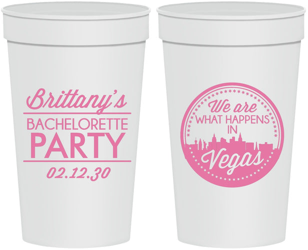 Personalized Bachelorette 32 oz Stadium Cups - Las Vegas | 60190