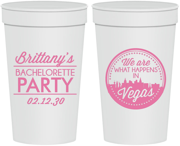 Personalized Bachelorette 32 oz Stadium Cups - Las Vegas | 60190