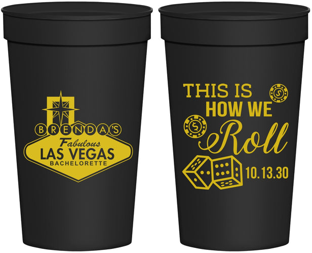 Personalized Bachelorette 32 oz Stadium Cups - Las Vegas | 60191