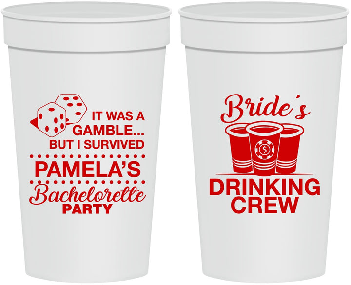Personalized Bachelorette 32 oz Stadium Cups - Las Vegas | 60194