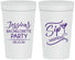 Personalized Bachelorette 32 oz Stadium Cups - Sip Happens | 60197