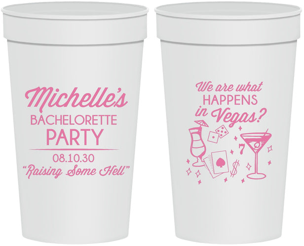 Personalized Bachelorette 32 oz Stadium Cups - Las Vegas | 60199