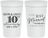 Personalized Anniversary 32 oz Stadium Cups - 10 Years Down | 80020