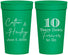 Personalized Anniversary 32 oz Stadium Cups - Just Married 10 Years Ago | 80030