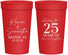 Personalized Anniversary 32 oz Stadium Cups - 25 Years Of Marriage | 80032