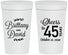 Personalized Anniversary 32 oz Stadium Cups - Cheers To 45 Years | 80036