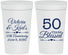 Personalized Anniversary 32 oz Stadium Cups - 50 Years Blessed | 80037