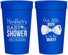 Personalized Baby Shower 32 oz Stadium Cups - Little Boy Is On The Way | 90005