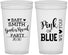 Personalized Baby Shower 32 oz Stadium Cups - Gender Reveal Pink Or Blue | 90012