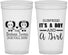 Personalized Baby Shower 32 oz Stadium Cups - Twins Boy And Girl | 90026