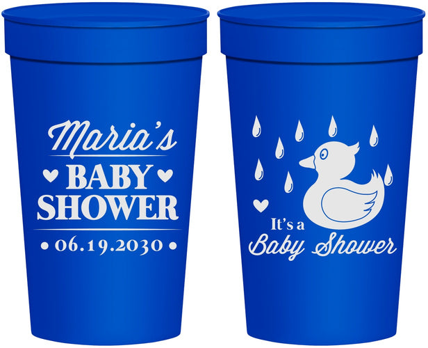 Personalized Baby Shower 32 oz Stadium Cups - Duckling | 90047
