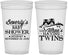 Personalized Baby Shower 32 oz Stadium Cups - Twins Baby Owls | 90074