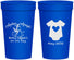 Personalized Baby Shower 32 oz Stadium Cups - Nautical Anchors Aweigh | 90083