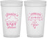 Personalized Baby Shower 32 oz Stadium Cups - April Showers May Babies | 90099