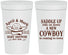 Personalized Baby Shower 32 oz Stadium Cups - New Cowboy | 90104
