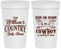 Personalized Baby Shower 32 oz Stadium Cups - Cowboy Coming To Town | 90105