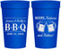 Personalized Baby Shower 32 oz Stadium Cups - Beers Bbq Babies | 90111