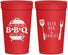 Personalized Baby Shower 32 oz Stadium Cups - Beers Bbq Babies | 90112