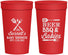 Personalized Baby Shower 32 oz Stadium Cups - Beers Bbq Babies | 90113