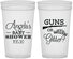 Personalized Baby Shower 32 oz Stadium Cups - Guns Or Glitter | 90130