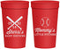 Personalized Baby Shower 32 oz Stadium Cups - Baseball Little Pitcher | 90137