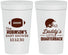 Personalized Baby Shower 32 oz Stadium Cups - Football Little Quarterback | 90138