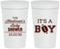 Personalized Baby Shower 32 oz Stadium Cups - Football | 90142