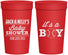 Personalized Baby Shower 32 oz Stadium Cups - Baseball Its A Boy | 90143