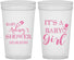 Personalized Baby Shower 32 oz Stadium Cups - Baby Girl | 90171