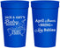 Personalized Baby Shower 32 oz Stadium Cups - April Showers May Babies | 90181